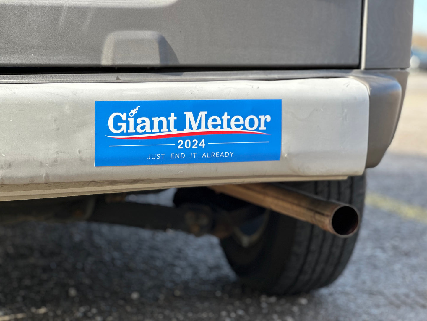 Vote Giant Meteor 2024 Bumper Sticker