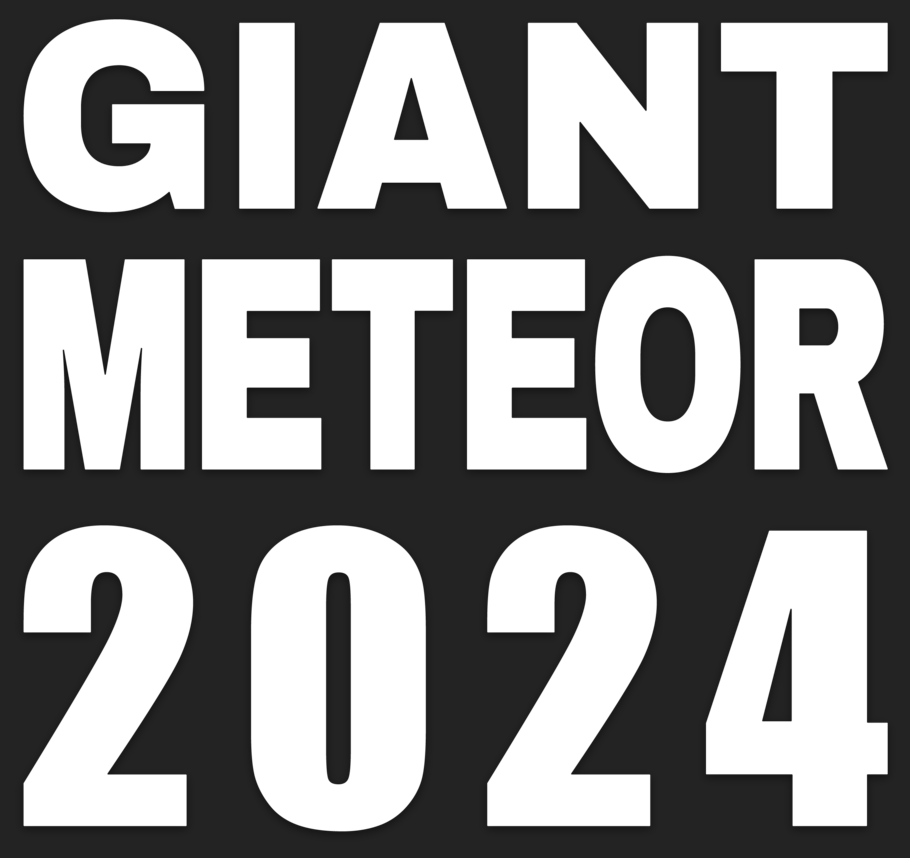 Giant Meteor 2024 Car Window Decal