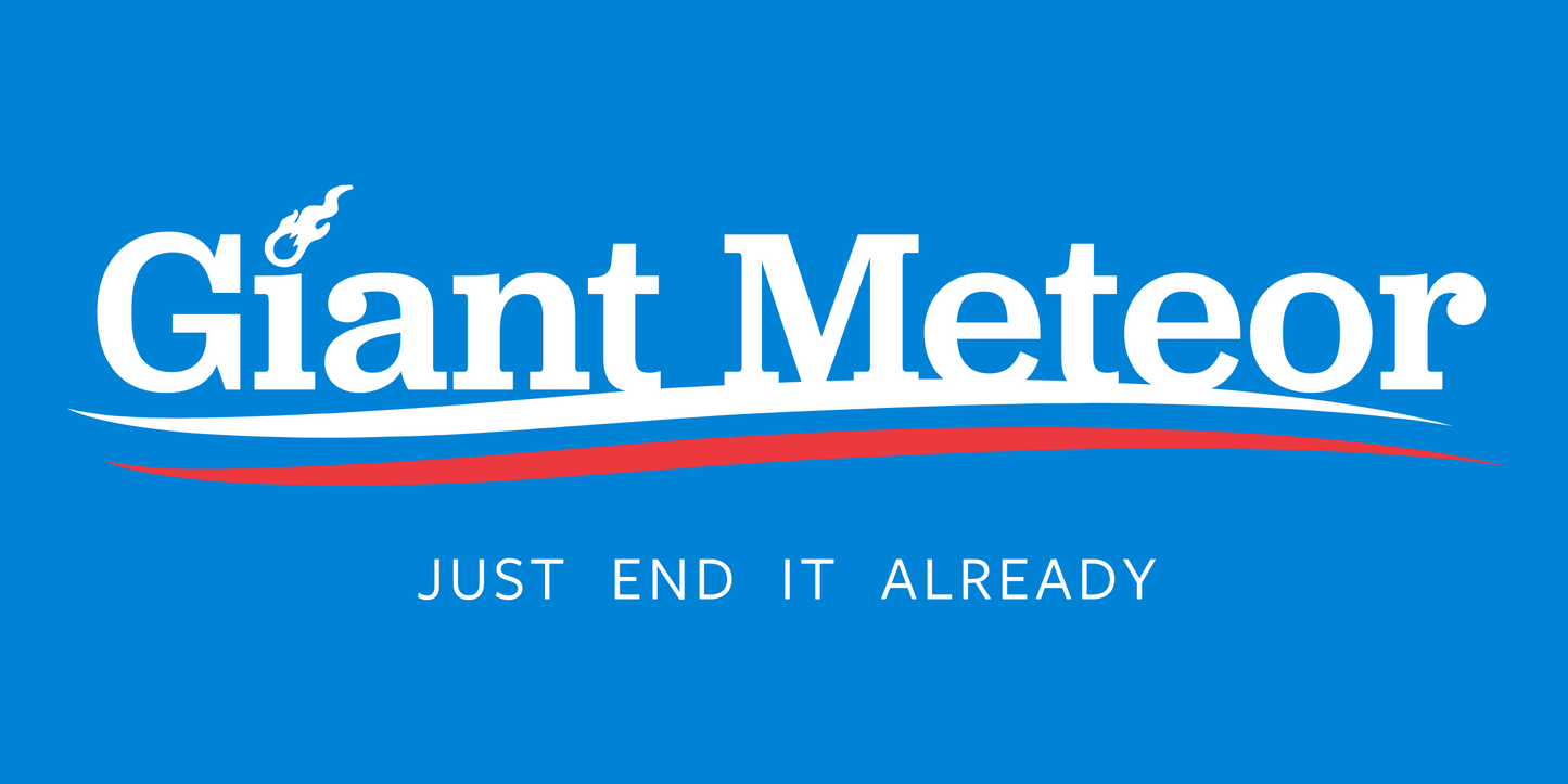 Vote Giant Meteor Yard Sign (with stake)